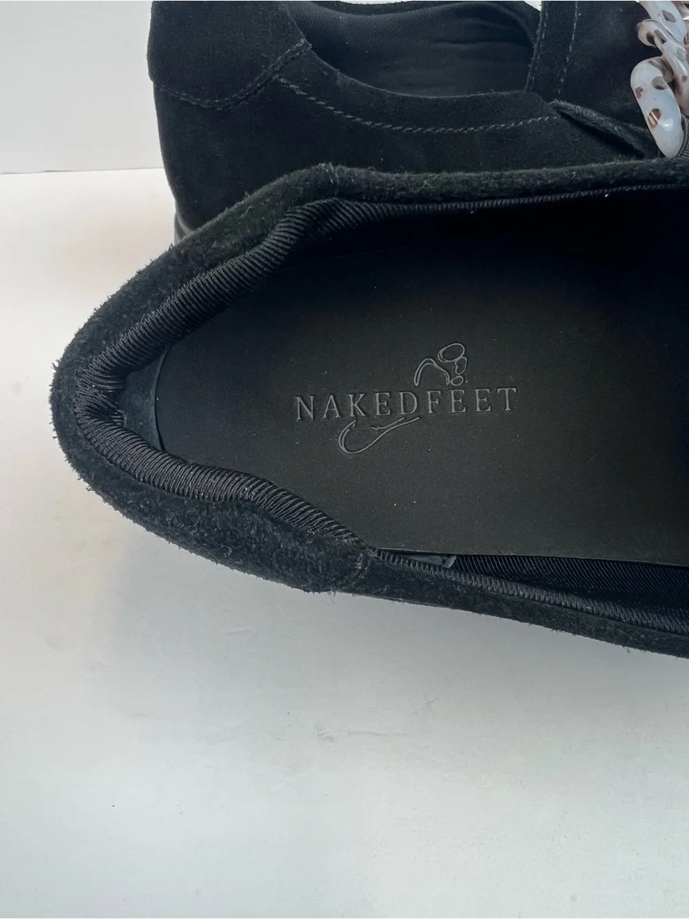NAKED FEET Princeton black suede platform sneakers- Size 9M